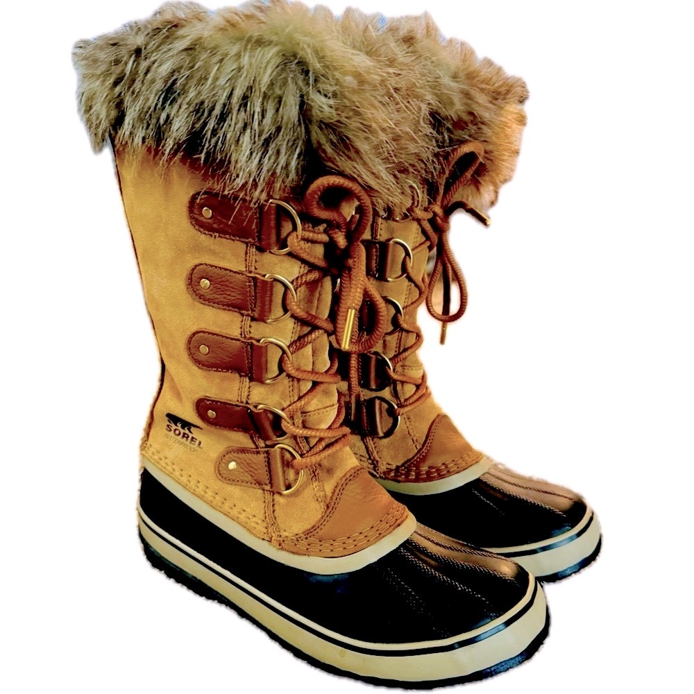 Sorel Brown and Black Fur-Trimmed Boots - Picture 2 of 6